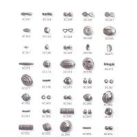 Metal Look Fancy beads in Silver