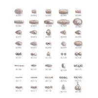Metal Look Fancy beads in Silver