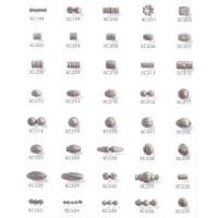 Metal Look Fancy beads in Silver