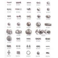 Metal Look Fancy beads in Silver