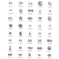 Metal Look Fancy beads in Silver