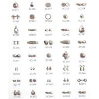 Metal Look Fancy beads in Silver