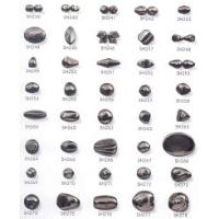 Metal Look Fancy beads in black
