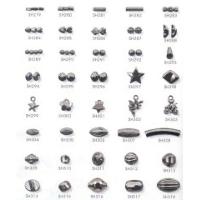 Metal Look Fancy beads in black