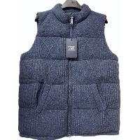 MENS CABLE DOWN FEATHER FILLED VEST